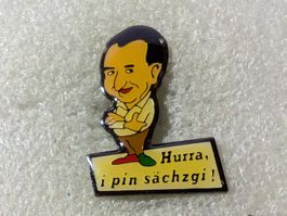 Ansteckpin 63: Hurra, ich pin sächzgi