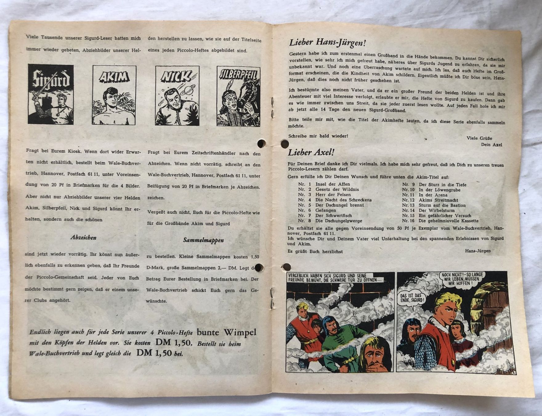 Fumetti: SIGURD - DER RITTERLICHE HELD - Band 10 – Usato da Schaffhausen venduto da durruti 2