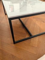 Couchtisch Marmoroptik Metallgestell schwarz gebraucht