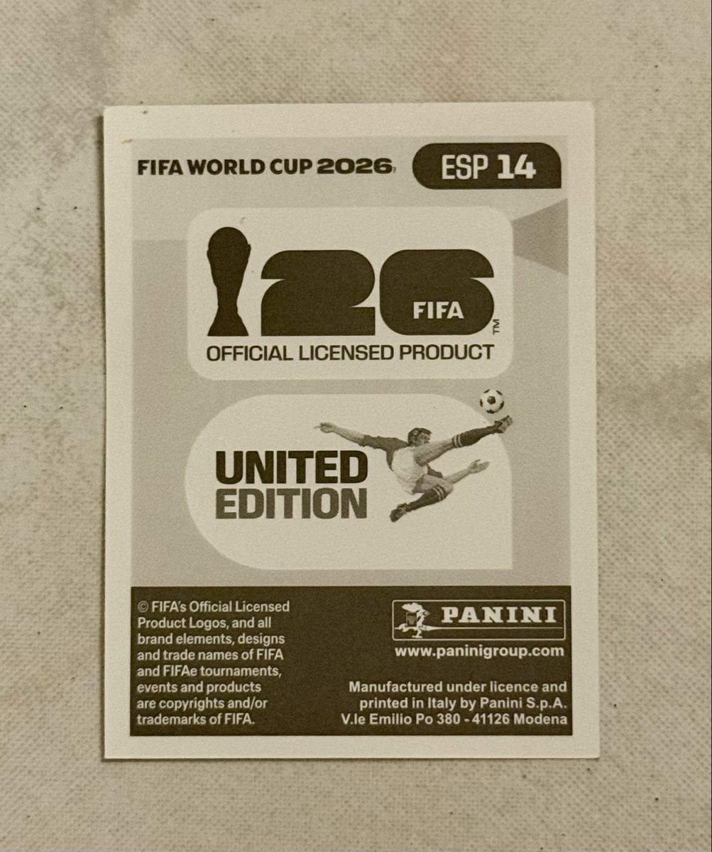 Panini Cartes à collectionner: Panini WM 2026!!! ESP 14!!! – Neuf (Voir description) à Oberentfelden par NunoLouro 1