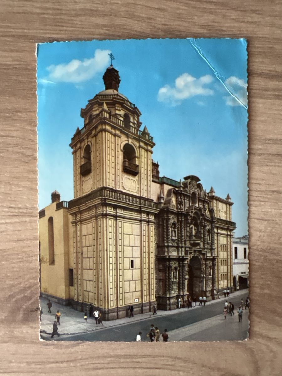 Ansichtskarten: Carte postale Pérou souvenir Lima Basilique La Merced – Gebraucht aus Carouge GE von irma016 1