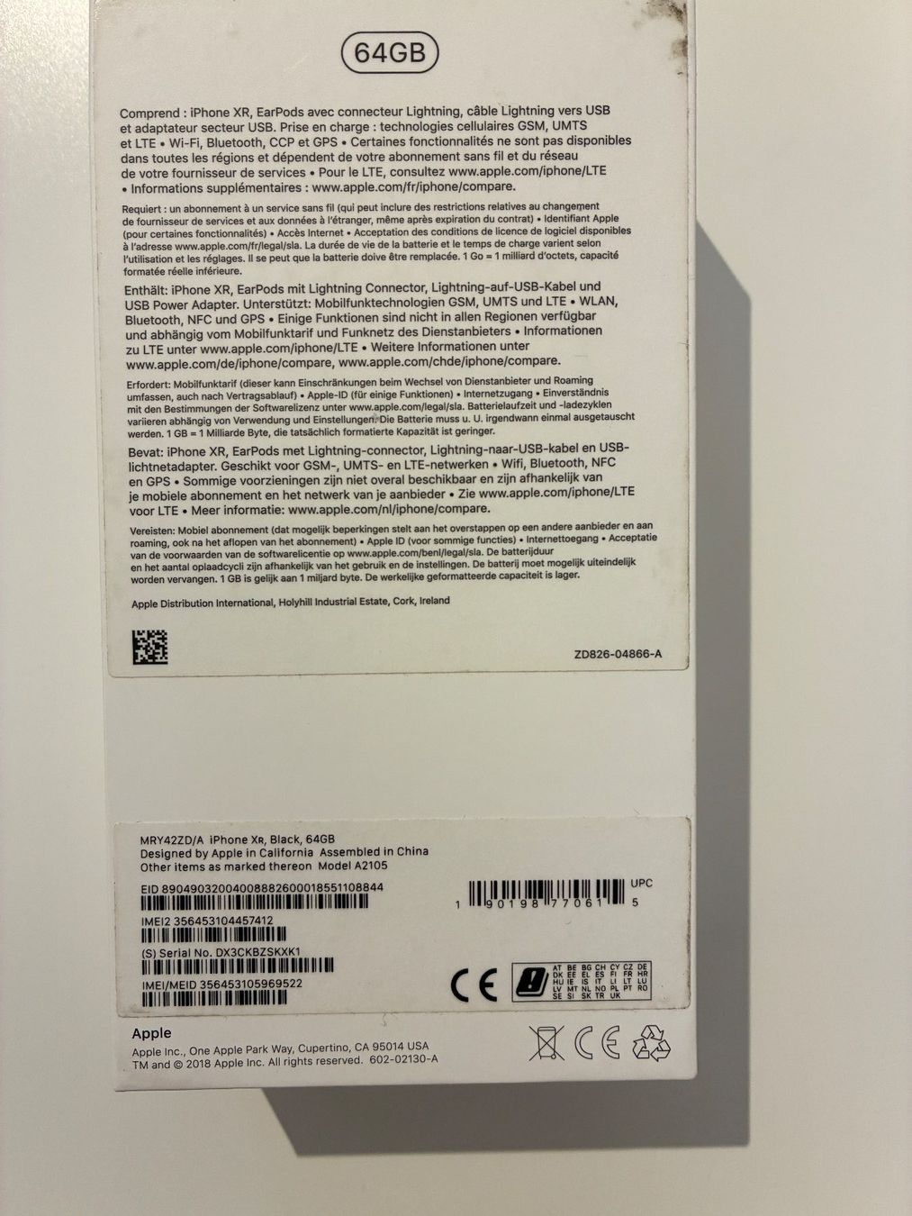 Apple Telefoni cellulari / Smartphones: iPhone XR Schwarz 64 GB – Usato da Basel venduto da asprion 4
