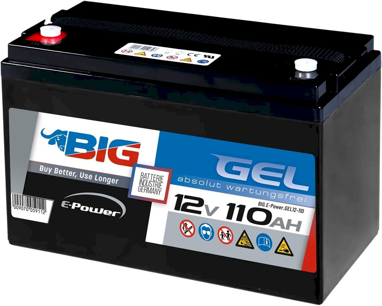 Elettrotecnica: BIG E-Power GEL 12V 110Ah – Nuovo e nell'imballaggio originale da Bottighofen venduto da zaap 2