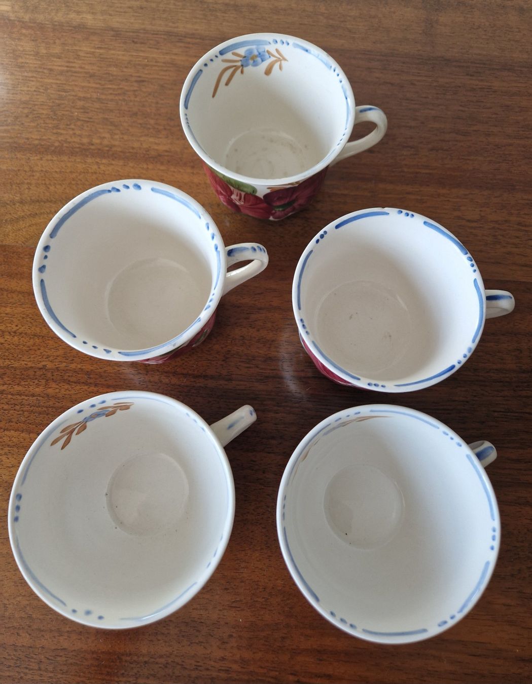 Set di piatti: Kaffee- Tee Set Belle Fiore – Usato da Bern venduto da Antikbatik 5
