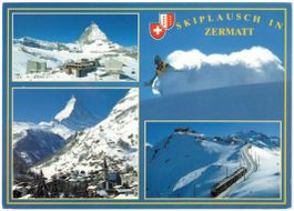 Zermatt - 4 Bild AK
