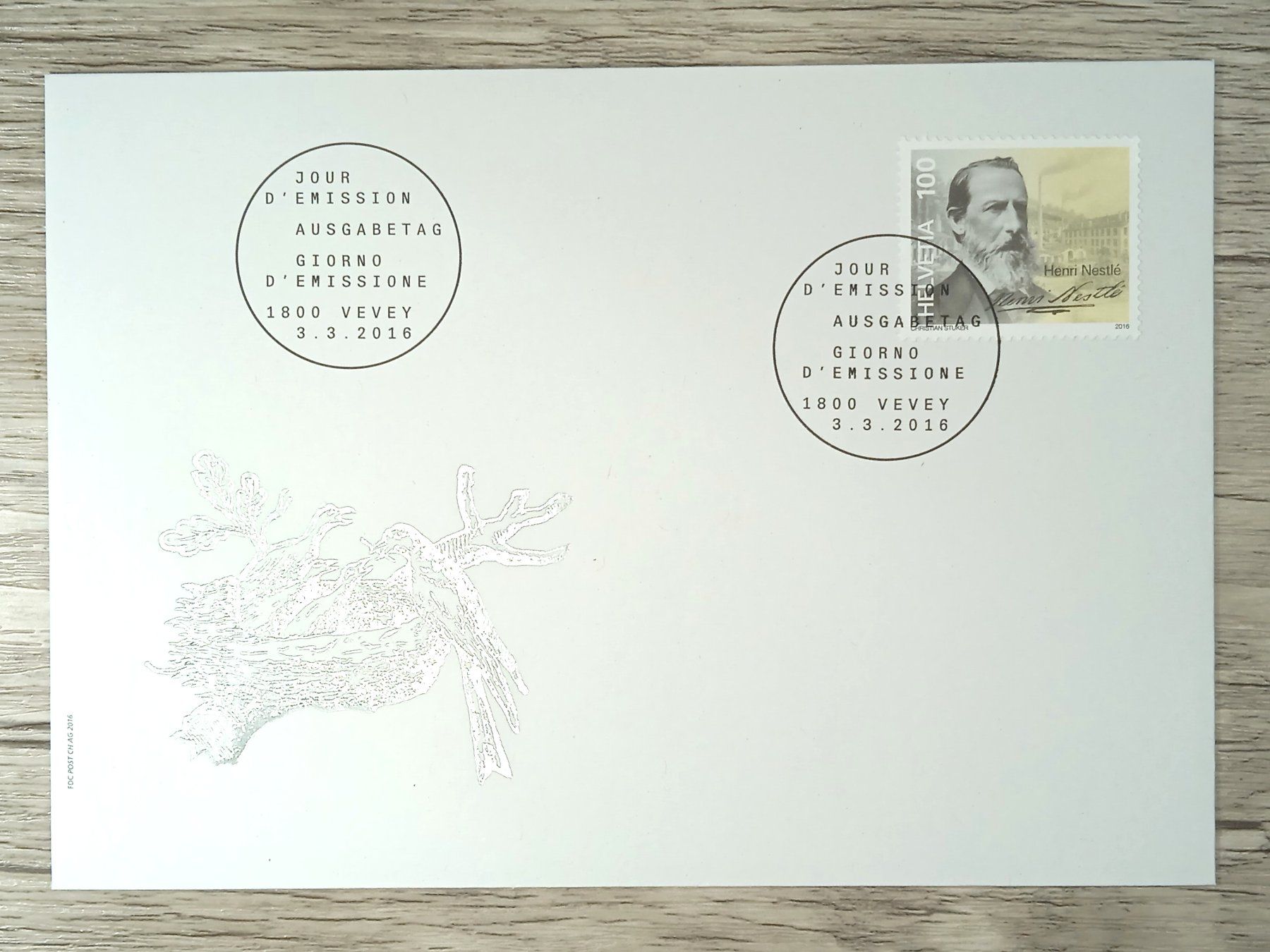Tutti i francobolli: TR12 Enveloppe + Timbre Suisse 2016 – Usato da Cousset venduto da Patrick_Collections