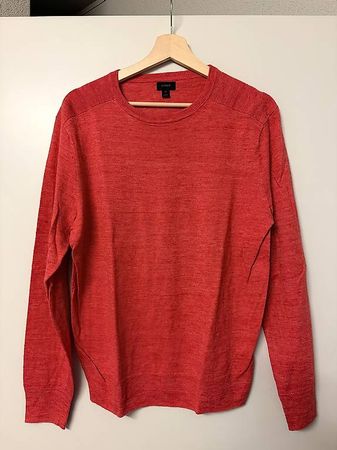 J.Crew Pullover Baumwolle Leinen Mix Koralle Grösse M