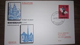 Swissair Singapore - Geneva 02.04.1969