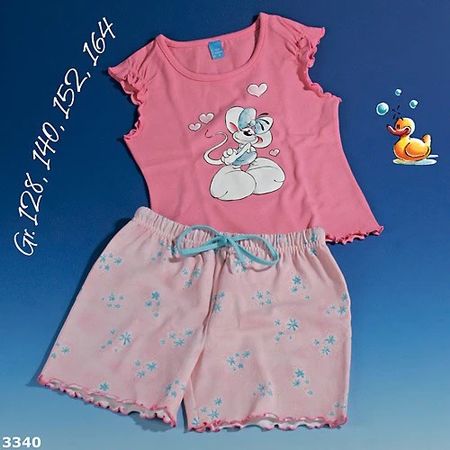 Diddl - Diddlina Pyjama kurz Grösse 128 NEU/OVP
