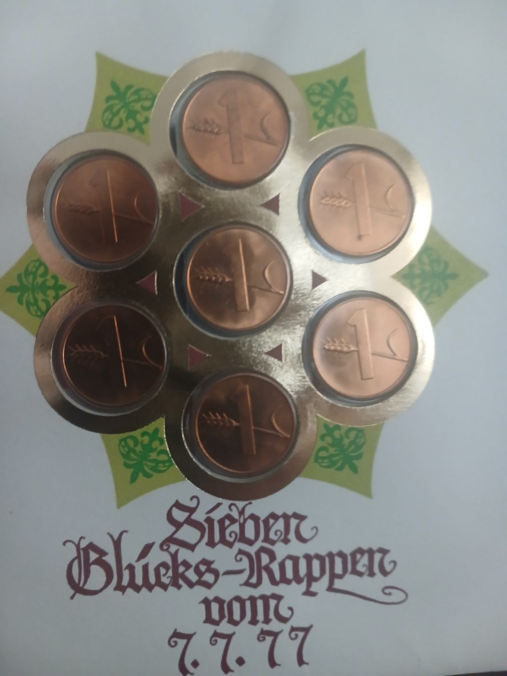 Alle Münzen: 7 Glücks-Rappen Swiss Made 7.7.77 – Gebraucht aus Rothrist von ToniG71 3