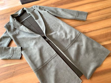 ZARA lässiger offener Mantel khaki Grösse  XS