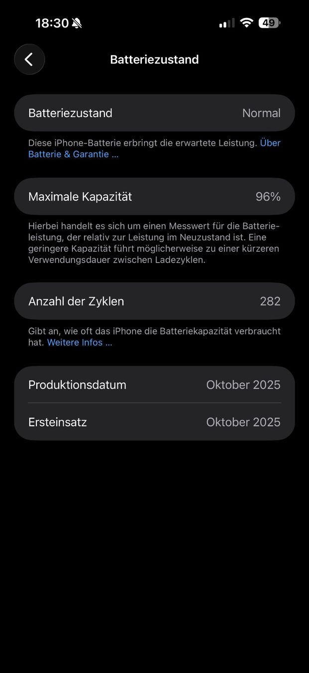 Apple Handys / Smartphones: iPhone 17 Pro Max / 256gb / Gebraucht / AKKU 96% – Gebraucht aus Schlierbach von yanickhaas123 7