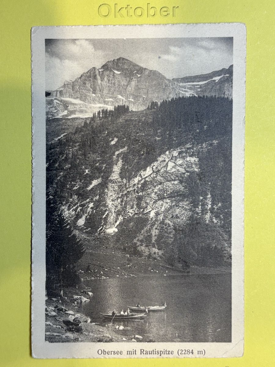 Cartes postales: AK von Obersee mit Rautispitze – D'occasion à Rümlang par Kartenpost1
