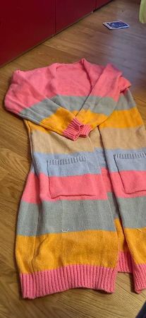 Langarmstrickjacke farbig neu Gr. S