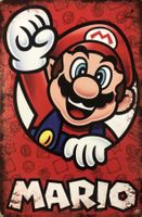 Super Mario Blechschild Metallschild Retro Nintendo Switch