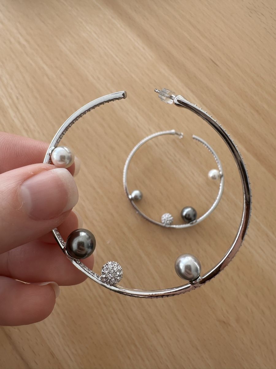 Swarovski Orecchini pendenti & Orecchini a lobo: Swarovski Hoops ✨ – Nuovo (secondo la descrizione) da Zug venduto da Lele0102 3