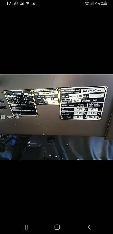 Autos: Kaiser Jeep CJ6 8 plätzer – Gebraucht aus Siselen BE von urs_7qll 3