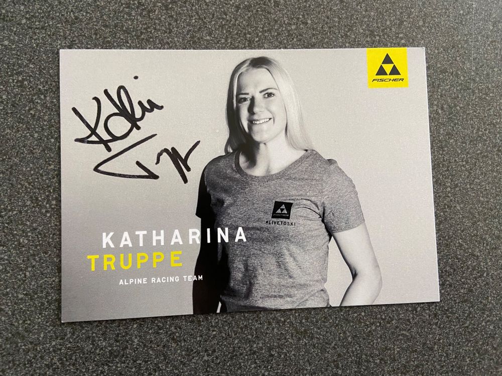 Autogrammkarte Katharina Truppe Kaufen auf Ricardo