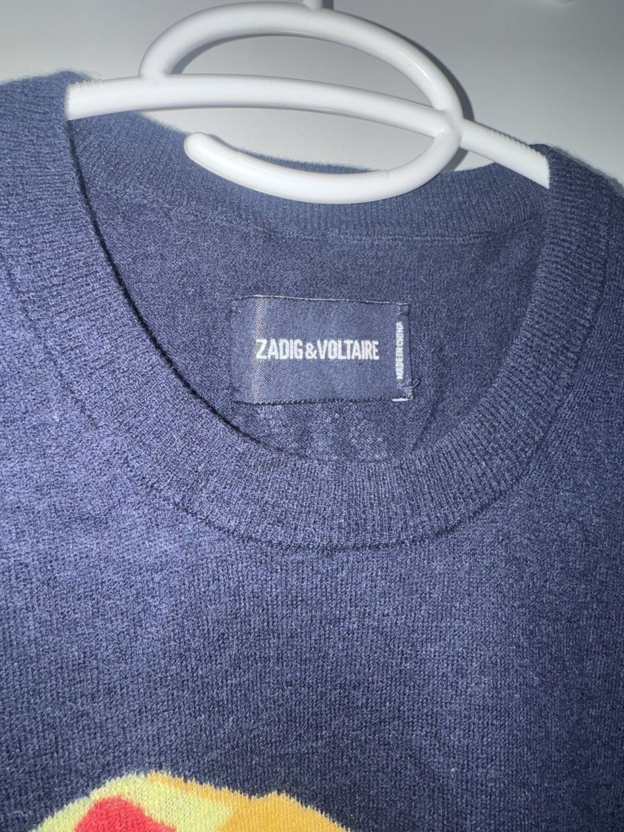 Maglioni & Felpe: Zadig&Voltaire Pullover Ida Kaschmir pullover marine M – Usato da Zürich venduto da Linen218 2