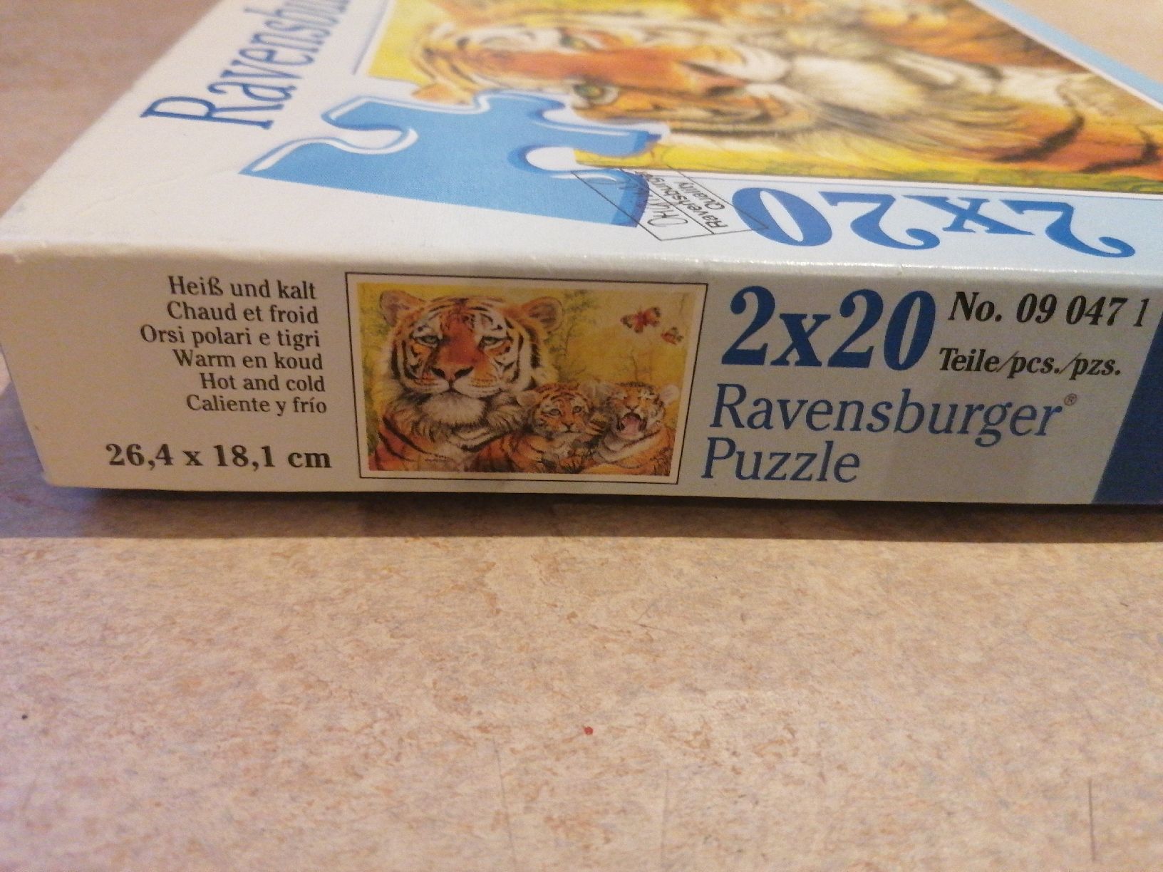 Ravensburger Puzzle: 2x Ravensburger Puzzle 2x20 Teile Tiger & Eisbär – Usato da Klingnau venduto da vollmond36 4