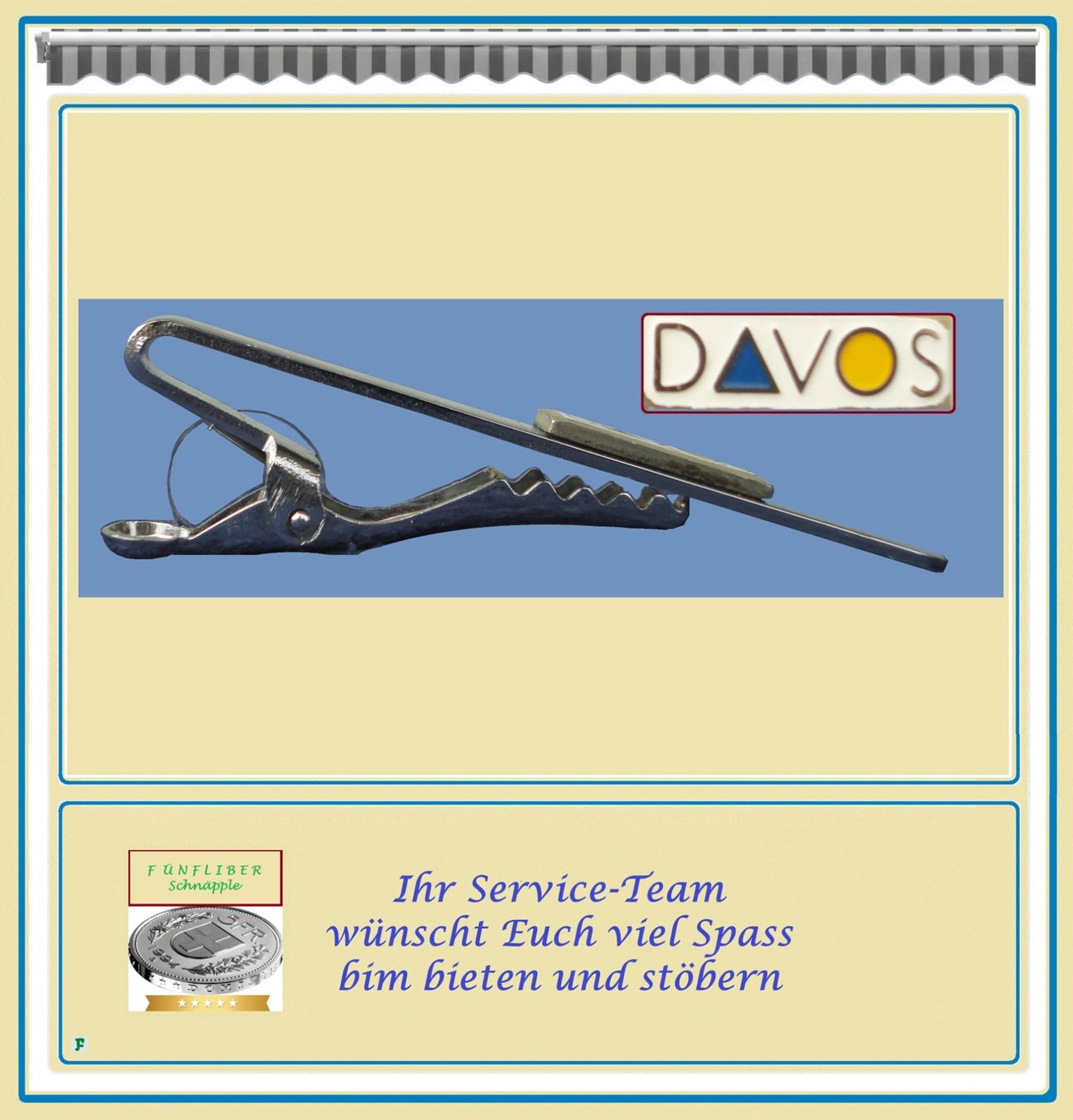 Plaketten & Abzeichen: „DAVOS” • Krawattennadel – Neu (gemäss Beschreibung) aus Münchwilen TG von FDOF_SHOP 3