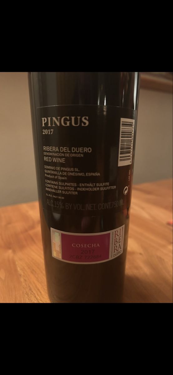 Wein: Pingus 2017 – Neu (gemäss Beschreibung) aus Merligen von boesch22 2