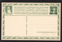 Bundesfeierkarte 1917 ,Nr.16EE ,Entwertet Englisch,Kat750.-