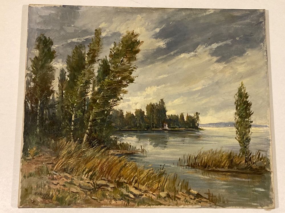 Gottlieb Wasem 1955 (1902-1969) Landschaftsgemälde signiert (Gebraucht ...