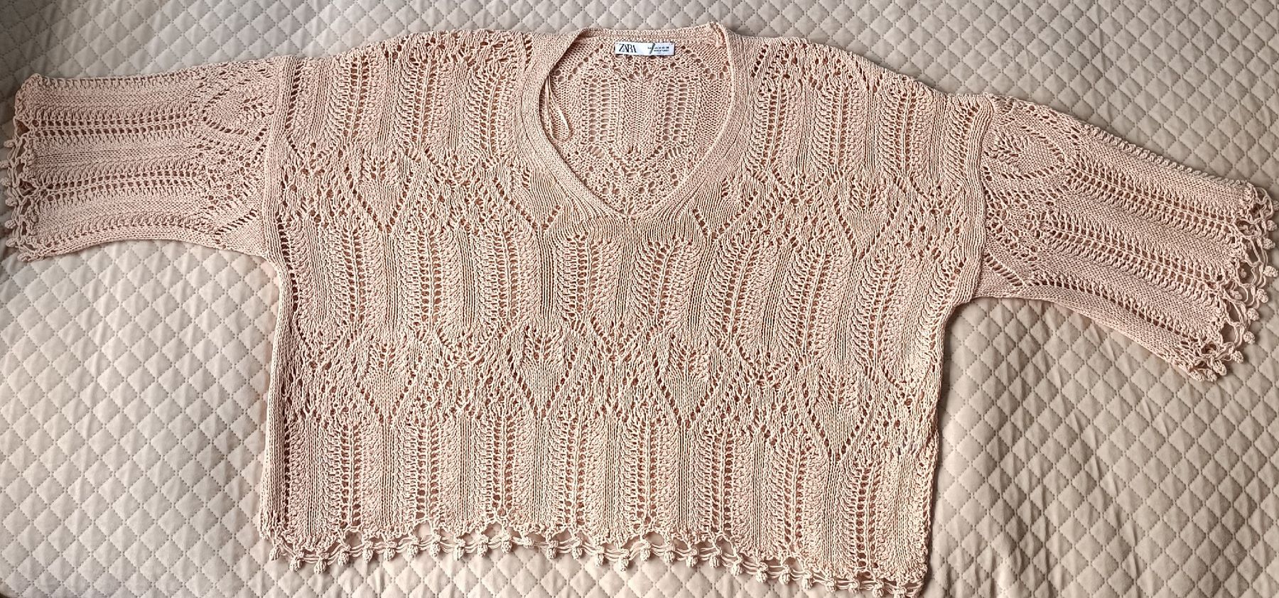 Zara Top: zara häkel Strick crop shirt – Nuovo (secondo la descrizione) da Pfäffikon sz venduto da Suim