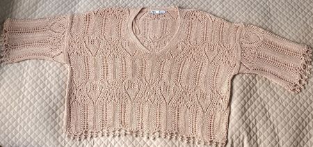 zara häkel Strick crop shirt