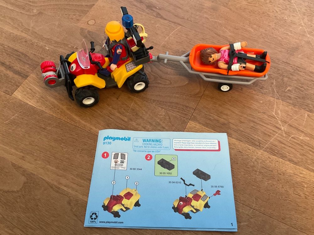 PLAYMOBIL 9130 QUAD SOCCORSO ALPINO – PLAYMOBIL ACTION - NUOVO