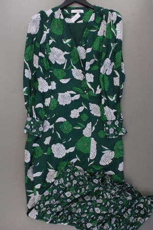 Ivy Oak Langarmkleid Gr. 34 mit Blumenmuster neuwertig grün