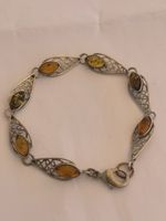 Armband Silber mit Bernstein 