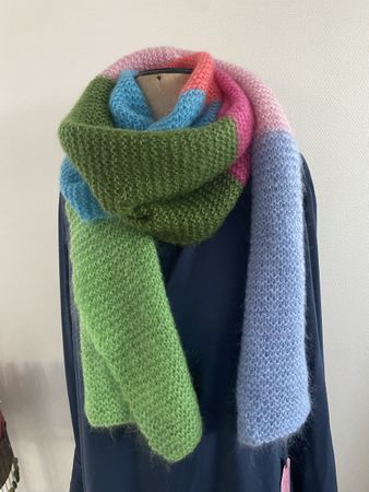 SOMMERAKTION - Handgestrickter Schal - Mohair/Seide