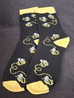 Lustige Socken mit Bienen-Muster, neu, Gr. 36-39