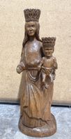 Holz Madonna mit Kind, geschnitzt, Antik-Stil, Rarität