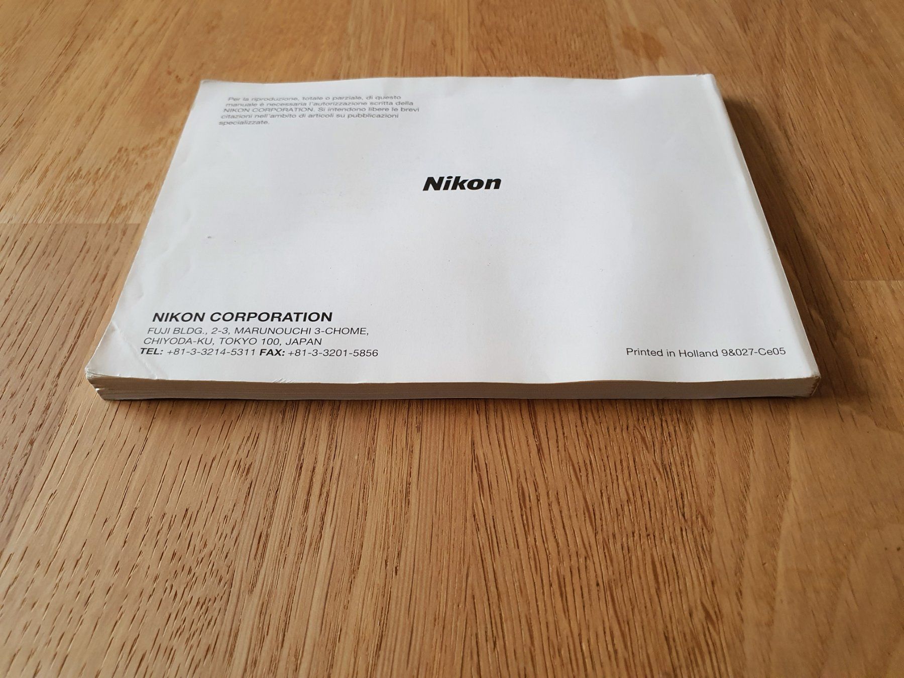 Nikon Kamera: Nikon F5 (camera analogica) Manuale Istruzioni in italiano – Gebraucht aus Winterthur von Nooitgedagt 3