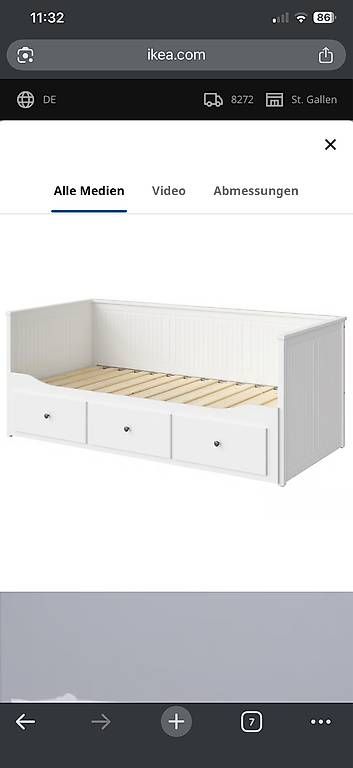 Lits: Ikea Hemnes Bett – D'occasion à Ermatingen par chaeschueche69