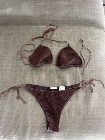 Oseree Bikini M braun glitzer
