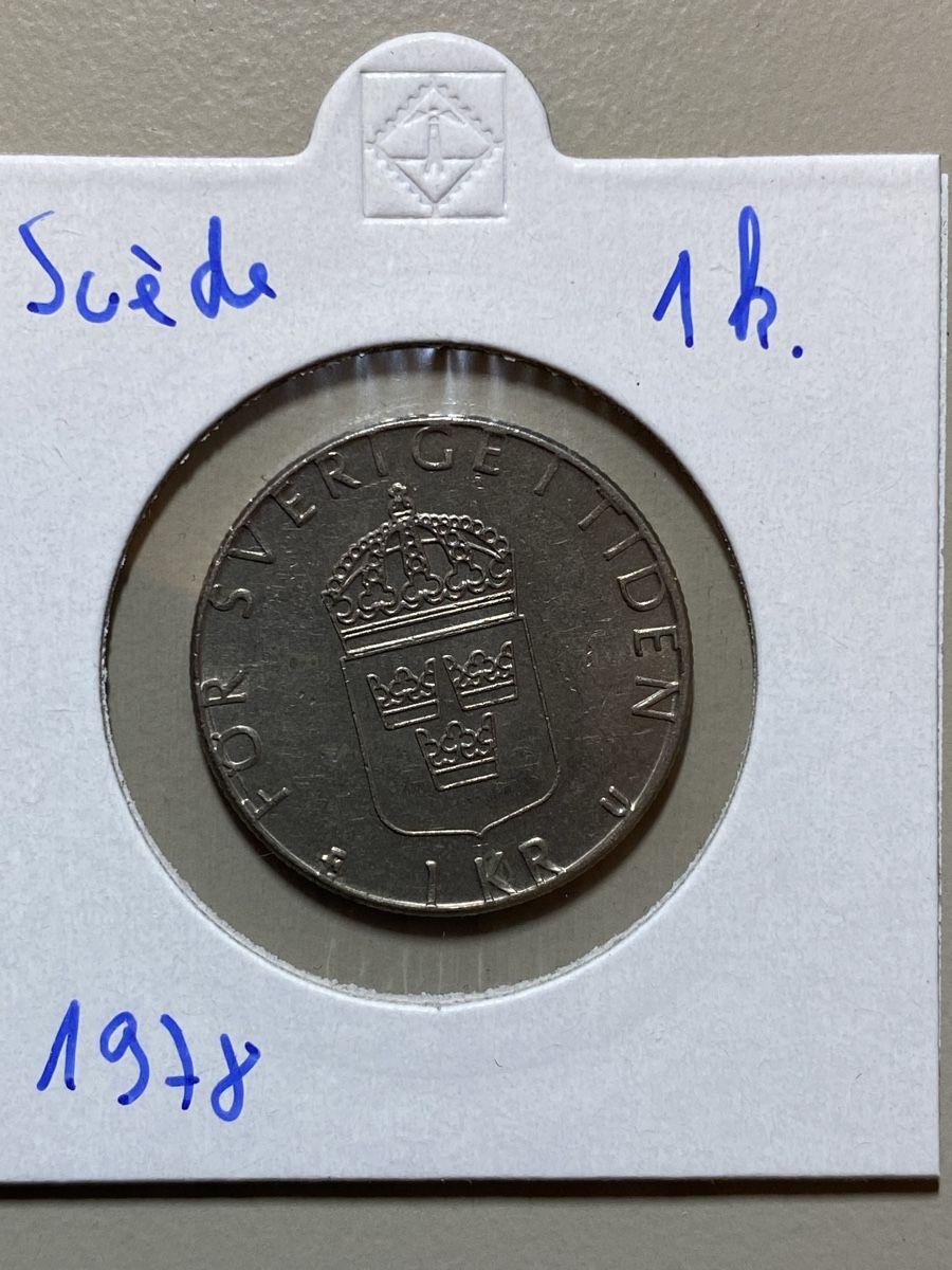 Tutti le monete: Suède - 1 couronne - 1978 – Usato da Payerne venduto da Mike1682