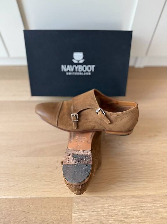 Scarpe da uomo: Business Slipper von Navyboot, cognac braun – Usato da St. Gallen venduto da Sabrinaaa 2