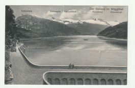 Ansichtskarte Stausee Wäggithal gelaufen 1923