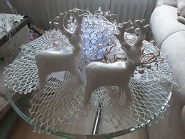 ENDET 2 weihnachts hirschen  und deckerl weisl