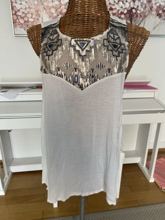 Top mit Pailletten in Gold, Atmosphere, ca. 40