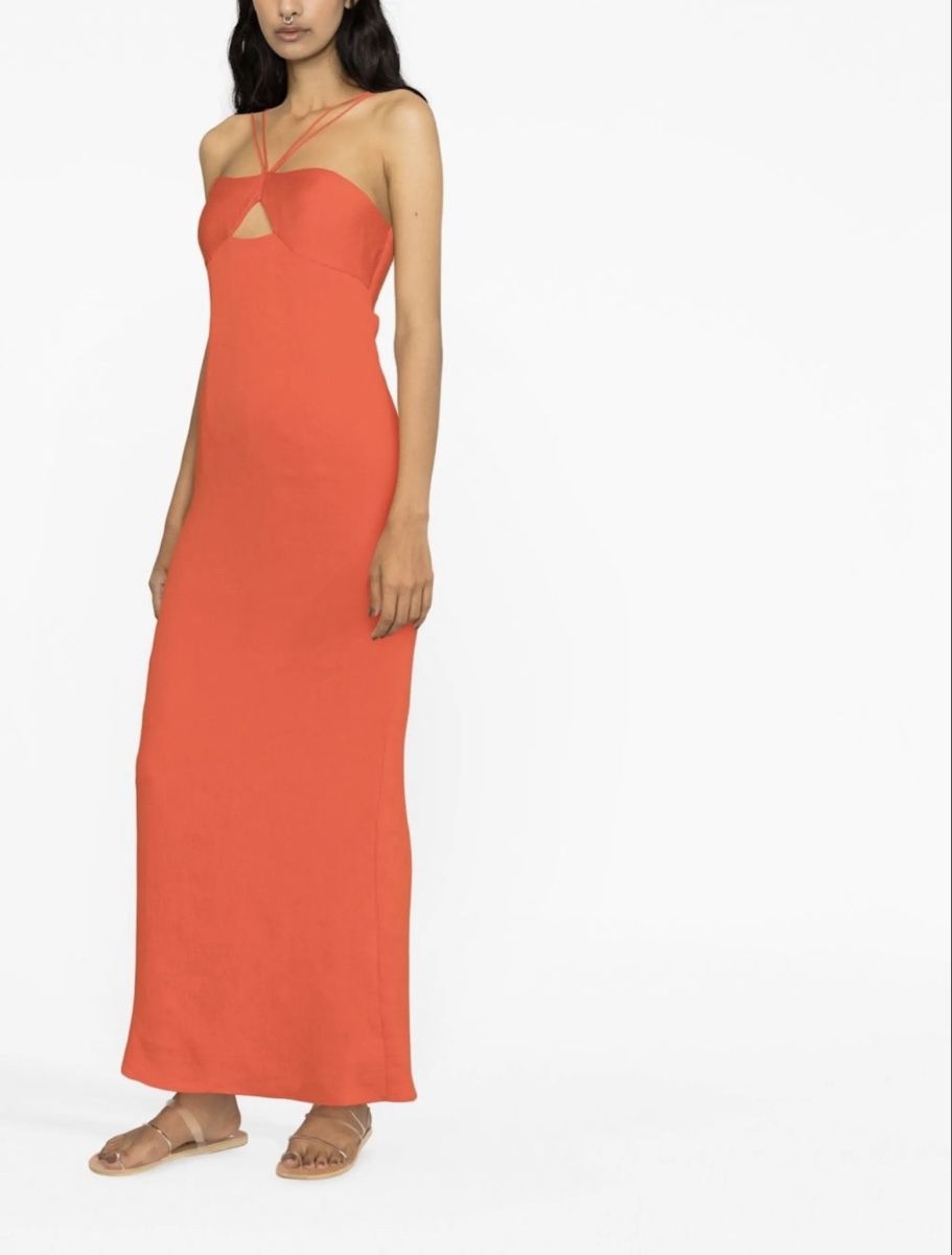 Vestiti: STAUD orange maxi dress – Nuovo (secondo la descrizione) da Zürich venduto da mlm_h9qj 1