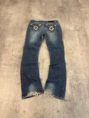 Vintage Miss Me Style Bootcut Flared Low Waist Jeans (M)