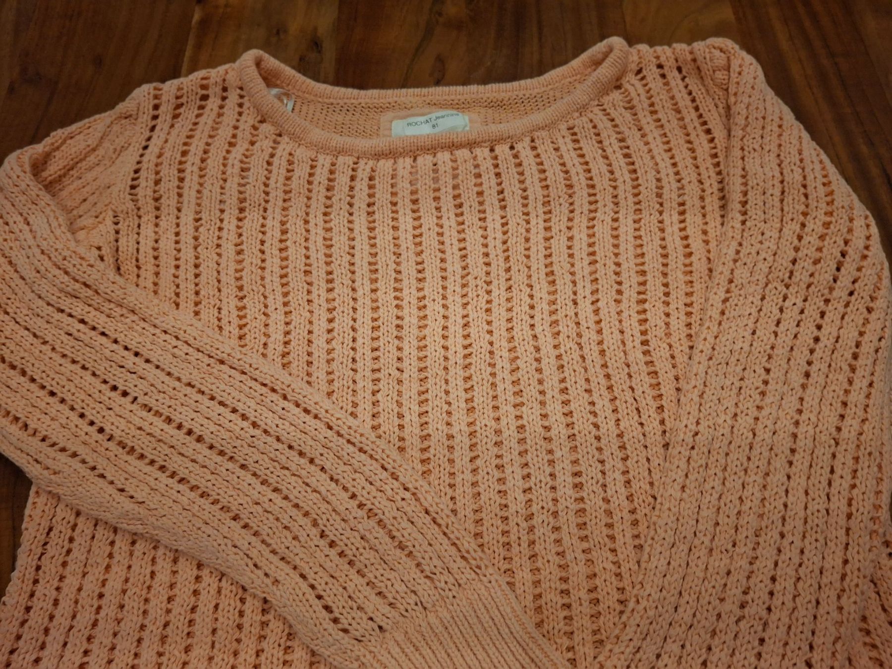 H&M Pullover & Sweatshirts: Pull rose ajouré taille M marque H&M 61% coton – Gebraucht aus Villiers von san_jn5w 2