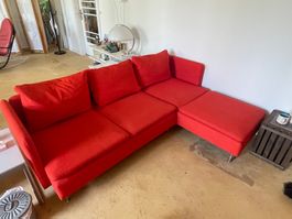 Ecksofa rot Sofa Wohnzimmer möbel guter Zustand