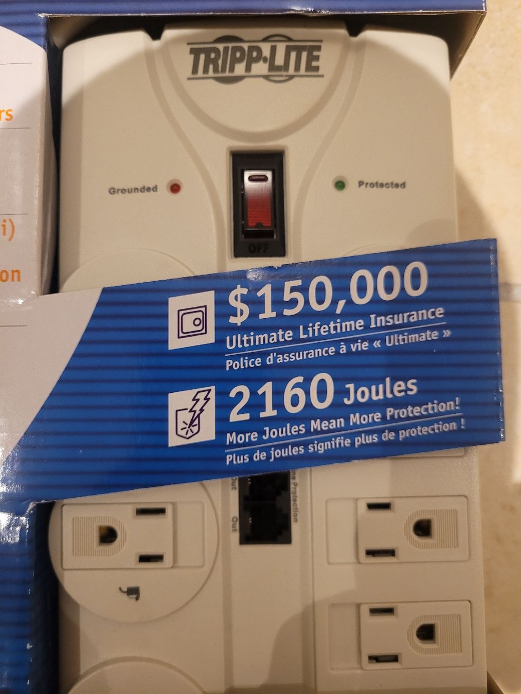 Stecker: Protect it Tripp Lite 8 prises + tel/modem – Neu und originalverpackt aus Courtaman von Bluejazz 5
