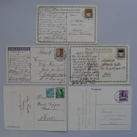 1921-1935: PRO Juventute Karten, meist sauber 5x-Ausführung!